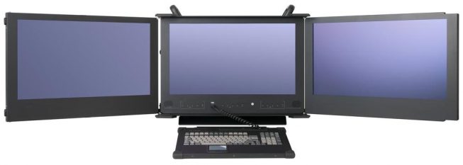 24" three screen portable computer