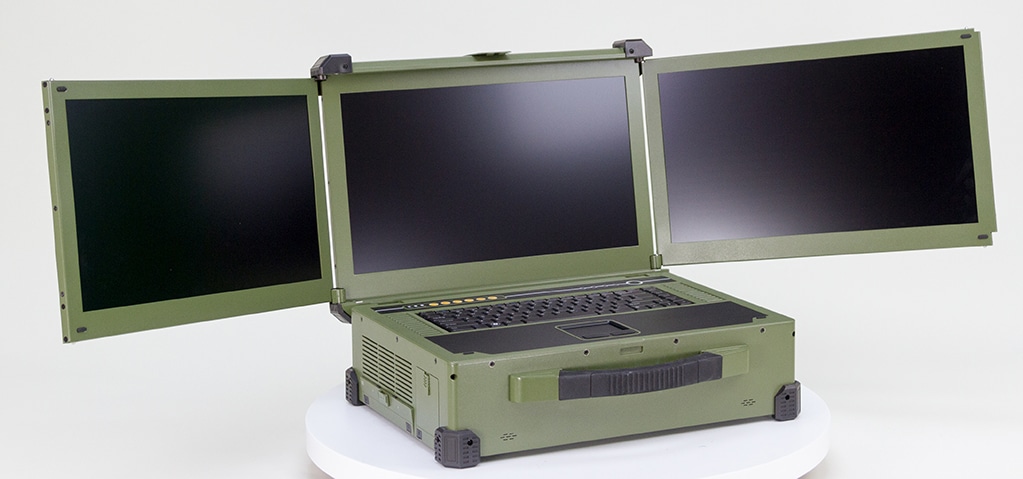 multi screen Mil-DTL-901E laptop 