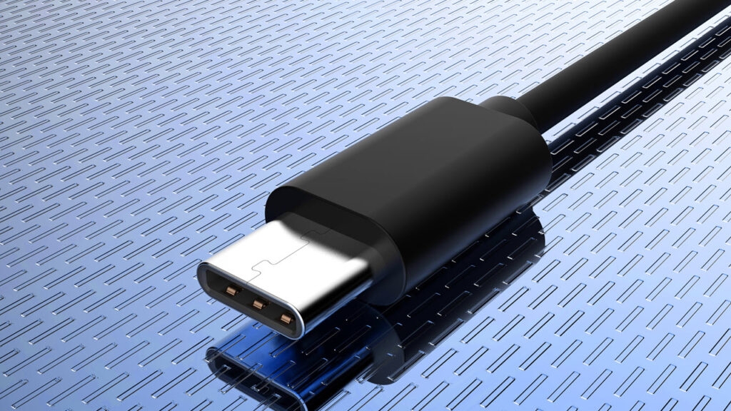 USB-C connector.